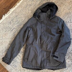 Burton Dark Gray Hooded Snowboard/Ski Jacket